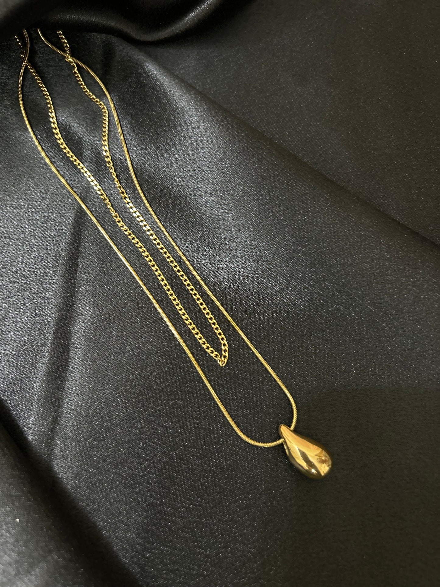 Two Layered drop Necklace